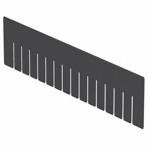 AKRO-MILS 42223 Divider, 20 45/64 Inch x 2 17/64 Inch x 1/8 Inch Size, Black, Industrial Grade Polymer | CH6JUP 494D12