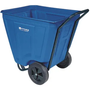 AKRO-MILS 76490BLUE Polypropylene Cart, Medium Duty, 90 Gallon Capacity, Blue | AD6TBK 4AAX7