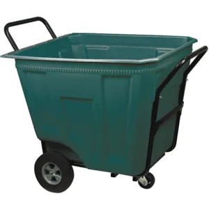 AKRO-MILS 76590GREEN Polypropylene Cart, Heavy Duty, 90 Gallon Capacity, Green | AD6TBP 4AAY2