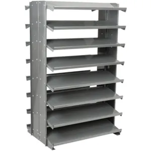 AKRO-MILS APRD Double Sided Pick Rack, 12 Inch Depth, 60 Inch Height, Gray | AC3DZW 2RV77