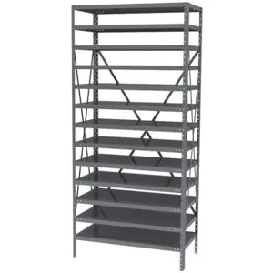 AKRO-MILS AS1279 Bin Shelving Solid, 36 Inch Width, 12 Inch Depth, 13 Shelves | AF4QVP 9GC55