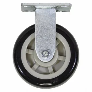 AKRO-MILS R6PRXR Rigid Plate Caster, 1000 lbs. Load Capacity, 7 1/2 Inch Length, 6 Inch Width, Steel | CJ3EMR 55HA72