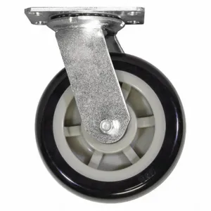 AKRO-MILS R6PRXS Swivel Plate Caster, 1000 lbs. Load Capacity, 7 1/2 Inch Length, 6 Inch Width, Steel | CJ3PQK 55HA73