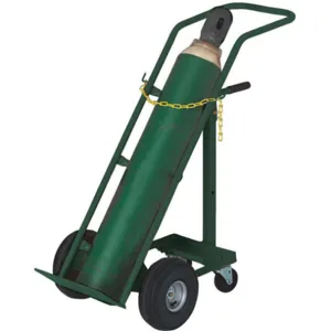 AKRO-MILS RGTS10FP Hand Truck, 1 Cylinder, Full Pneumatic, Green | AF3URB 8DEV1