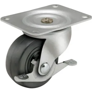 ALBION DCIB06031S002G Swivel Plate Caster With Brake 400 Lb 6 Inch Diameter | AC6DWU 33H687