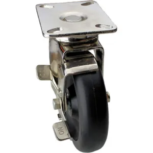 ALBION 02PB05151S004GN Swivel Plate Caster With Brake 450 Lb 5 Inch Diameter | AC6EMN 33J036