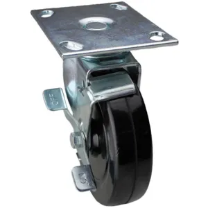 ALBION 02RR05128S001GN Swivel Plate Caster With Brake 240 Lb 5 Inch Diameter | AC6DWN 33H682