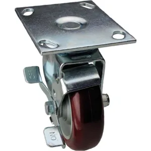 ALBION 02XA06128S001GN Swivel Plate Caster With Brake 450 Lb 6 Inch Diameter | AC6DYC 33H719