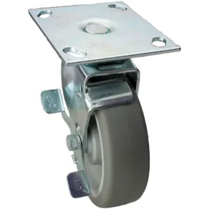 ALBION 02XS04128S001GN Swivel Plate Caster With Brake 275 Lb 4 Inch Diameter | AC6DXZ 33H716