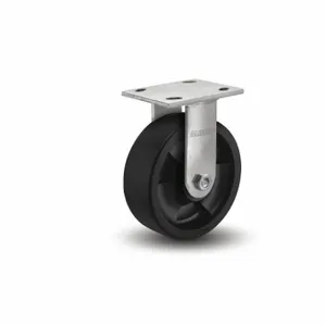 ALBION 05HT05201R Caster, 5 Inch Dia, 6 1/2 Inch Height, Rigid Caster, Rigid, 2 Inch Wheel Width, B | CN8ELV 60RL03