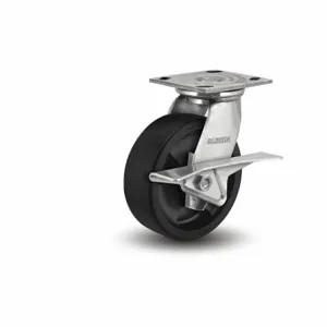 ALBION 05HT05201SCB Caster, 5 Inch Dia, 6 1/2 Inch Height, Swivel With Cam Brake | CN8EYM 60RL05