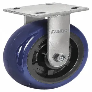 ALBION 120EG06229R Corrosion-Resistant Kingpinless Plate Caster, Rigid, Polyurethane, 1100 Lbs. Capacity, 6 Inch Wheel Dia. | CH6HRG 55FE34