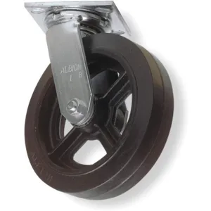 ALBION 16MR08201SG Swivel Plate Caster 600 Lb 8 Inch Diameter | AC9ERC 3G135