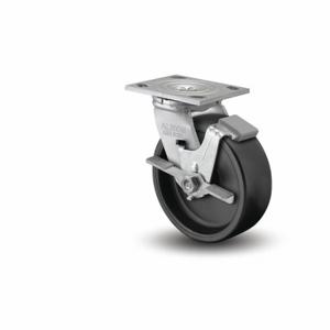 ALBION 16PB04201SFBA Caster, 4 Inch Dia, 5 5/8 Inch Height, Swivel With Face Brake | CN8EKG 60RM95