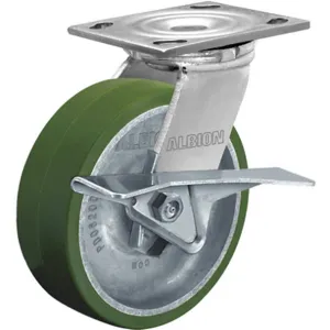 ALBION 16PD06201SW104 Swivel Plate Caster With Brake 6x2 | AG6WPD 49H599