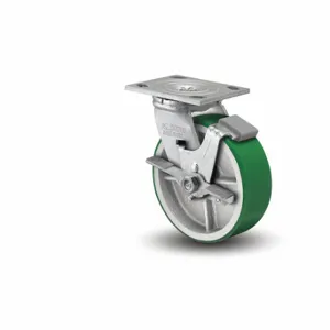 ALBION 16PI06201SFBA Caster, 6 Inch Dia, 7 1/4 Inch Height, Swivel With Face Brake, Swivel, Firm | CN8ERP 60RN32