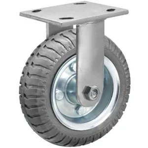 ALBION 16SV08428RG Rigid Plate Caster 350 Lb Gray Steel | AF6YBY 20PM05