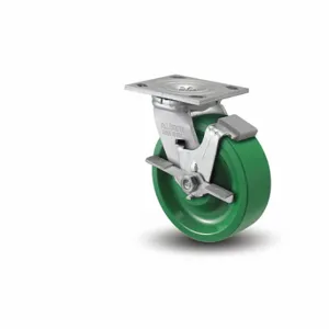 ALBION 16XI08201SFBA Caster, 8 Inch Dia, 9 1/2 Inch Height, Swivel With Face Brake | CN8EVE 60RP24