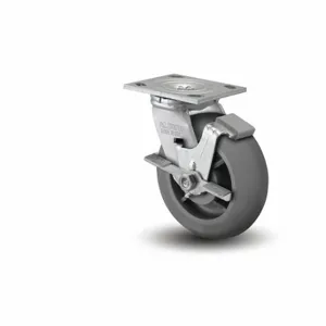 ALBION 16XR06201SFBA Caster, 6 Inch Dia, 7 1/4 Inch Height, Swivel With Face Brake | CN8ERK 60RP26