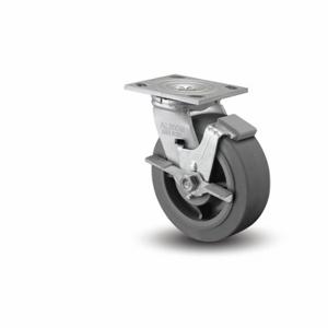 ALBION 16XS04201SFBA Caster, 4 Inch Dia, 5 5/8 Inch Height, Swivel With Face Brake | CN8EKE 60RP33