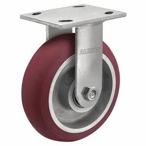 ALBION 18AX04228R Plate Caster, 4 Inch Dia, 5 5/8 Inch Height, Rigid Caster | CN8FAD 60FD50