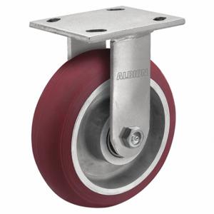 ALBION 18AX08228R Maintenance-Free Plate Caster, 8 Inch Dia, 5 5/8 Inch Height, Rigid Caster | CN8EXG 60FD59