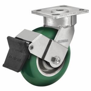 ALBION 18PM06228SFBE Maintenance-Free Plate Caster, 6 Inch Dia, 7 1/2 Inch Height, Swivel | CN8EXD 60FD87