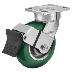 ALBION 18PM08228SFBE Maintenance-Free Plate Caster, 8 Inch Dia, 9 1/2 Inch Height, Swivel | CN8EXP 60FD90