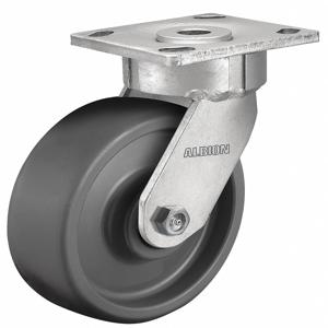 ALBION 18SE04228S Maintenance-Free Plate Caster, Swivel, Polymer, 1250 Lbs. Capacity, 4 Inch Wheel Dia. | CH6HZG 55FE35
