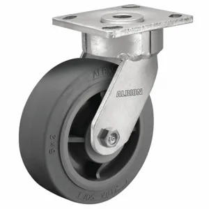 ALBION 18XS04229S Maintenance-Free Plate Caster, 4 Inch Dia, 5 5/8 Inch Height, Swivel Caster | CN8EWH 60FD92