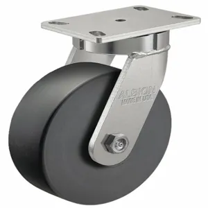 ALBION 310NX10528S Kingpinless Plate Caster, Swivel, Polymer, 4100 Lbs. Capacity, 10 Inch Wheel Dia. | CH6JNF 55FE39