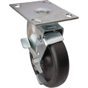 ALBION DCIB04028S001G Swivel Plate Caster With Brake 300 Lb 4 Inch Diameter | AC6DVA 33H644