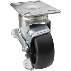 ALBION DCIB06052S001G Swivel Plate Caster With Brake 400 Lb 6 Inch Diameter | AC6DUX 33H641