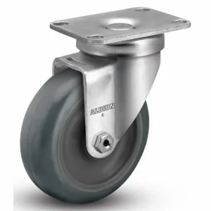 ALBION P2XR03028S Plate Caster, 3 Inch Dia, 4 1/4 Inch Height, Swivel Caster | CN8EZW 60FD34