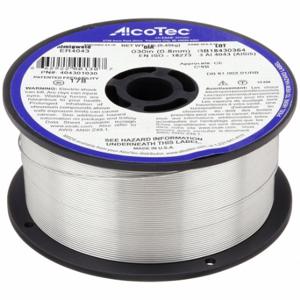 Alcotec 404301030 Schweißdraht, Aluminium, 0.03 Zoll Größe, 1 Pfund | CN8FBL 400G58