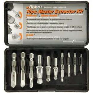 ALDEN 1007P Drill/extractor Set 10 Piece #5-1/2 Inch Cap | AD7EUU 4DZL7