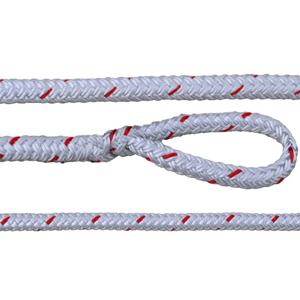 ALL GEAR AG12SC12100E2-HW Workline With Bucket And Snap Hook, Polyolefin, 100 Ft. Length, White/Red | CJ6PWU