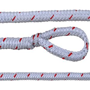 ALL GEAR AG12SC38600SC Workline, Polyolefin, Polyester Coating, 3/8 Inch Dia., 600 Ft. Length, White/Red | CJ6PWP