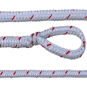 ALL GEAR AG12SC34600SC Workline, Polyolefin, Polyester Coating, 3/4 Inch Dia., 600 Ft. Length, White/Red | CJ6PWT