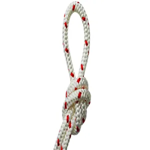 ALL GEAR AG12SP12600RW Arborist Climbing Line, 12 Strand, 600 Ft. Length, White/Red | CJ6PBX