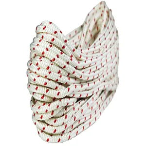 ALL GEAR AG12SP58600RW Arborist Climbing Line, 12 Strand, 200 Ft. Length, White/Red | CJ6PEA