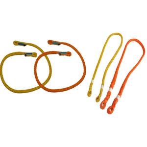 ALL GEAR AG16STVP51626 Prusik Cord, Two Spliced Eye, 5/16 Inch Dia., 26 Inch Length, Yellow | CJ6PMT