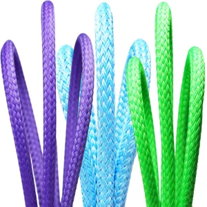 ALL GEAR AGBRS12600 High Tenacity Bull Rope, Double Braid Polyester Jacket, 600 Ft. Length, Purple | CJ6PFC