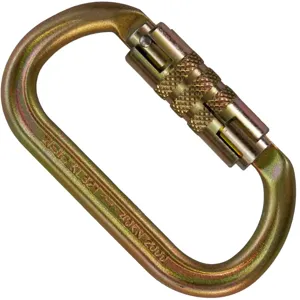 ALL GEAR AGCBOS Rigging Carabiner, Steel, Oval Shape, 106mm Height, 58mm Width, Bronze | CJ6PKD