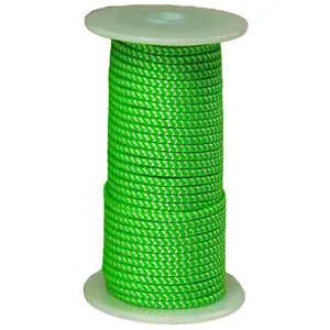 ALL GEAR AGDPTL251000 Throw Lines, 8 Strand Braid HMPE, 2.5mm Dia., 1000 Ft. Length, Neon Green/White | CJ6PHW