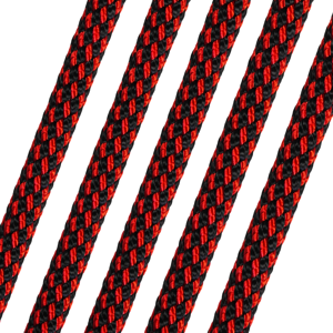ALL GEAR AGKMC716150RB Arborist Static Rescue/Rappelling Line, 32 Strand, 150 Ft. Length, Red/Black | CJ6PAQ