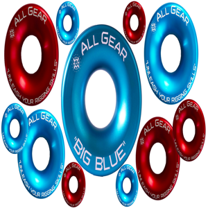 ALL GEAR AGLFR34-BLUE Low Friction Rigging Ring, 3/4 Inch Dia., Aircraft Aluminium, Gunmetal Blue | CJ6PNT
