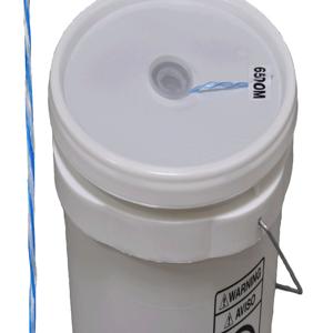 ALL GEAR AGPPPL6500B (Buckets) Pulling Twine, Polypropylene, Bucket, 6500 Ft. Length, Blue And White | CJ6PVU