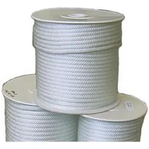 ALL GEAR AGSBN121000 Solid Braid Nylon Rope, 1/2 Inch Dia., 1000 Ft. Length, White | CJ6PZP