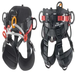 ALL GEAR AGTAST-S-L Tree Climbing Saddle, S/L Size, Black With Red | CJ6PNH